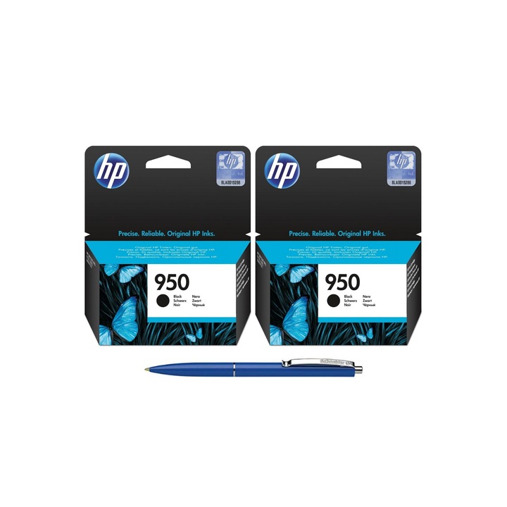 Pachet MAG4U Cartuse Cerneala Originale 2 bucati CN049AE (950) Black si Pix Schneider