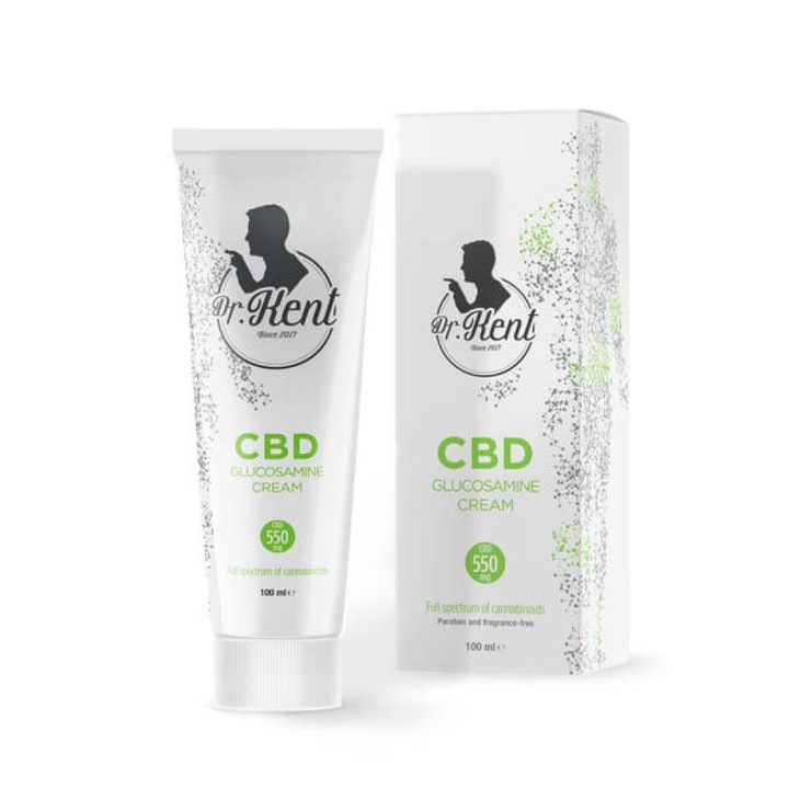 Gel, Dr. Kent, cu Glucozamina, Efect Calmant, 550mg CBD Canabis - 100ml