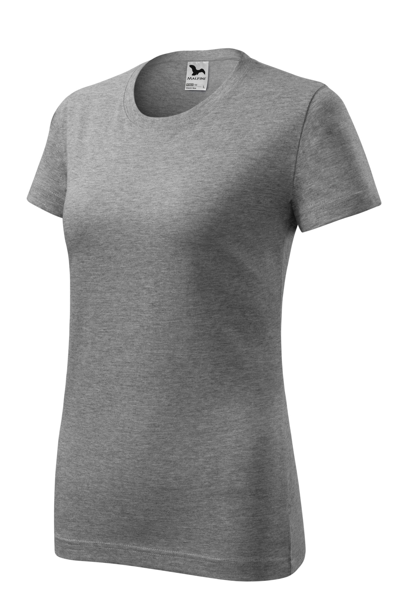 Tricou classic pentru femei Bumbac, Gri inchis