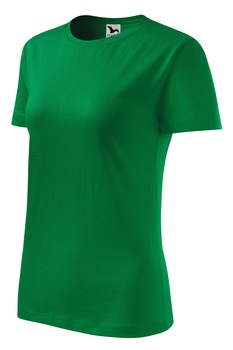 Tricou classic pentru femei Bumbac, Verde padure