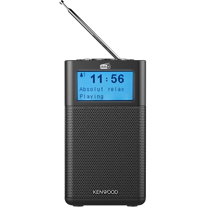 Radio compact Kenwood CRM10DAB Bluetooth Audio Streaming, DAB+/FM, Functii ceas, Portabil, Negru