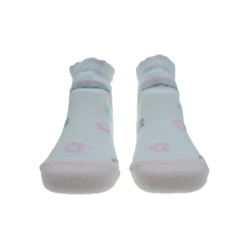 Sosete pentru fete Milusie 2219-BBE, Alb, 9-10 cm Sosete pentru fete Milusie 2219-BBE, Alb, 9-10 cm