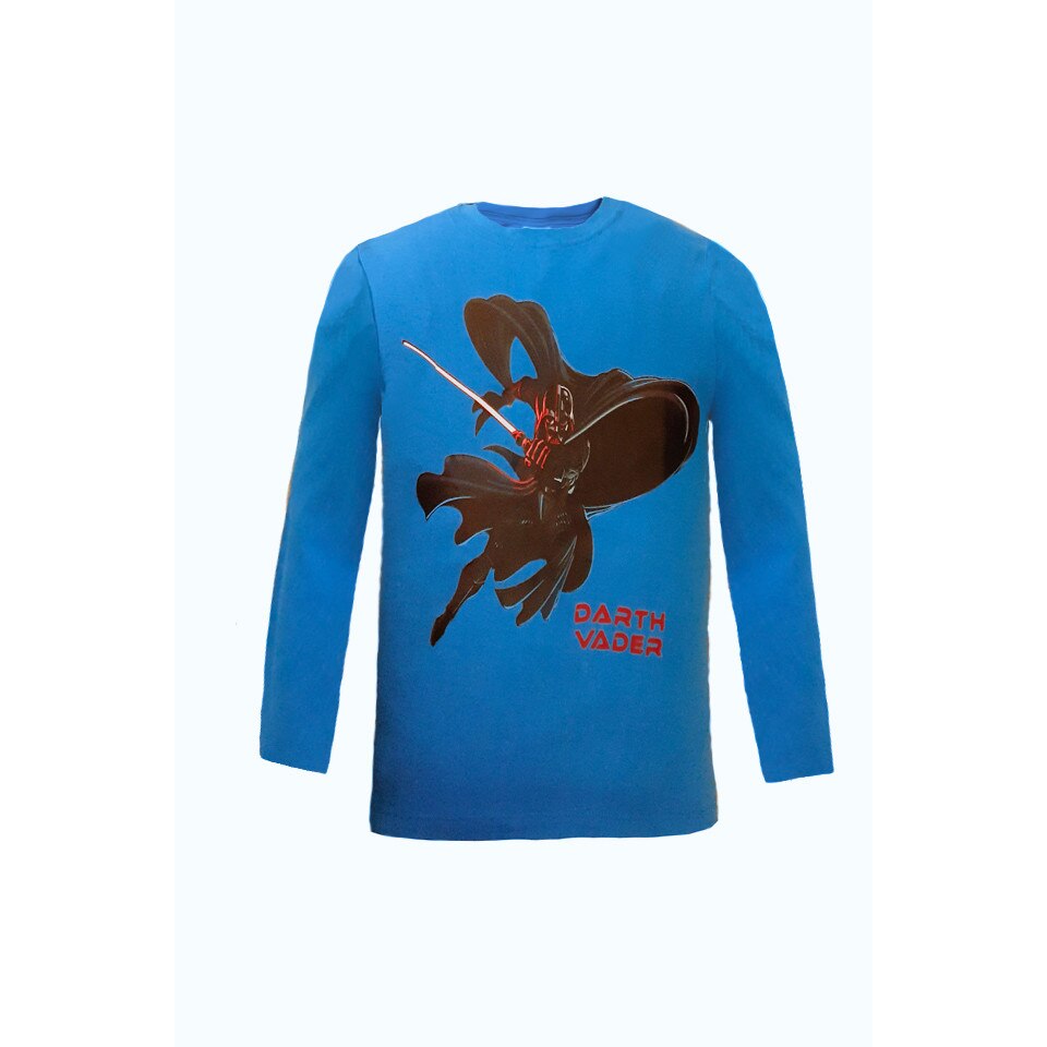 Bluza de pijama baieti Star Wars, albastra, 104-110 cm