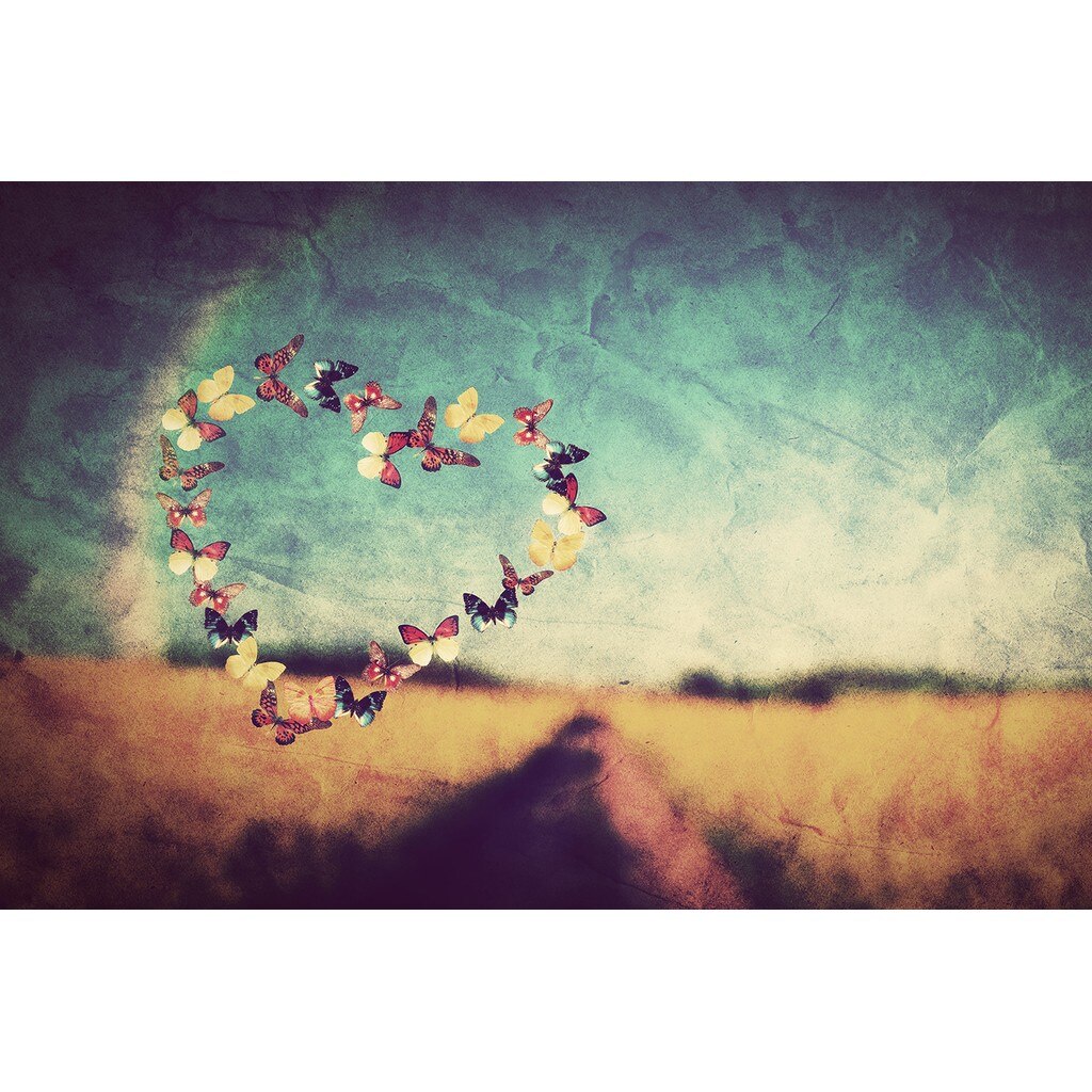 Tablou DualView Startonight Daydream Dragoste de Fluturi, luminos in intuneric, 80 x 120 cm