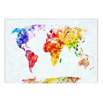 Tablou DualView Startonight Harta toate Culorile, luminos in intuneric, 60 x 90 cm Tablou DualView Startonight Harta toate Culorile, luminos in intuneric, 60 x 90 cm