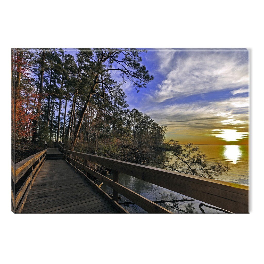 Tablou DualView Startonight Apus de pe Pod, luminos in intuneric, 20 x 30 cm