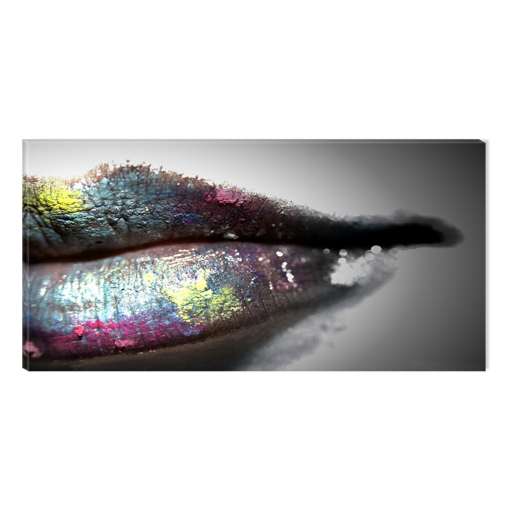 Tablou DualView Startonight Buze Colorate, luminos in intuneric, 30 x 60 cm