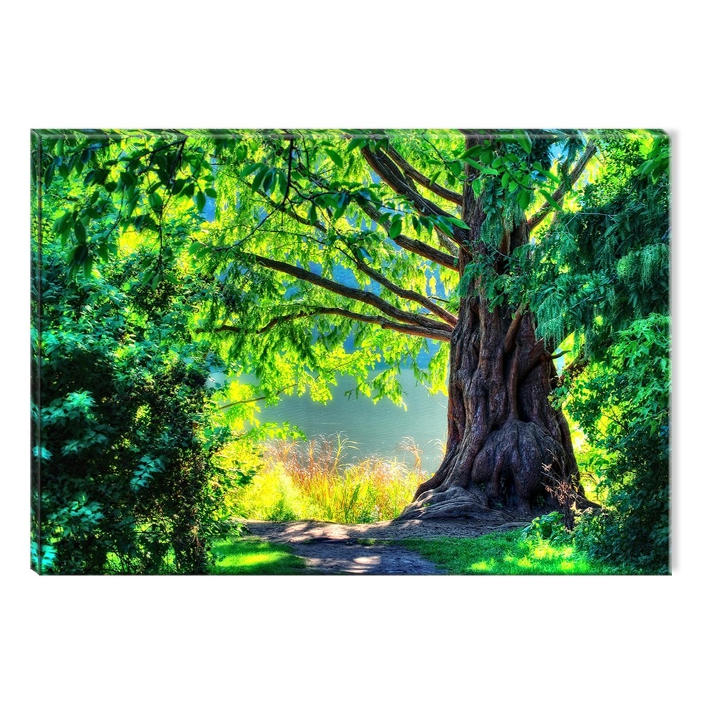 Tablou DualView Startonight Padure Verde de Basm, luminos in intuneric, 80 x 120 cm