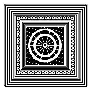 Tablou DualView Startonight Model Arabic Alb, luminos in intuneric, 30 x 30 cm Tablou DualView Startonight Model Arabic Alb, luminos in intuneric, 30 x 30 cm