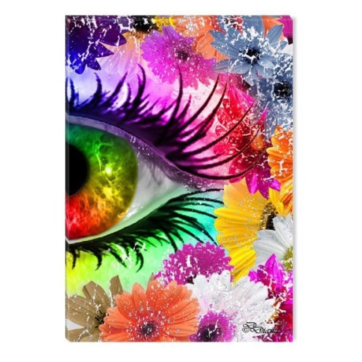 Tablou DualView Startonight Culorile Ochiului II by Diana, luminos in intuneric, 60 x 90 cm