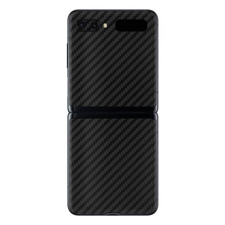 Гръб за Samsung Galaxy Z Flip (2020), Карбон, Черен