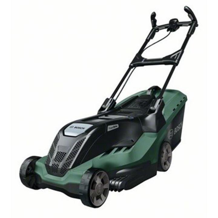 Косачка за трева Bosch Advanced Rotak 750, 1700 W, 45 см ширина на рязане, 50 л обем на коша, 80 мм максимална височина на рязане