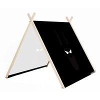 Cort Art Factory pentru copii cu cadru din lemn natural si panza, Ochii din umbra, Decoratiuni, Latime 120 cm x Inaltime 115 cm x Adancime 150 cm