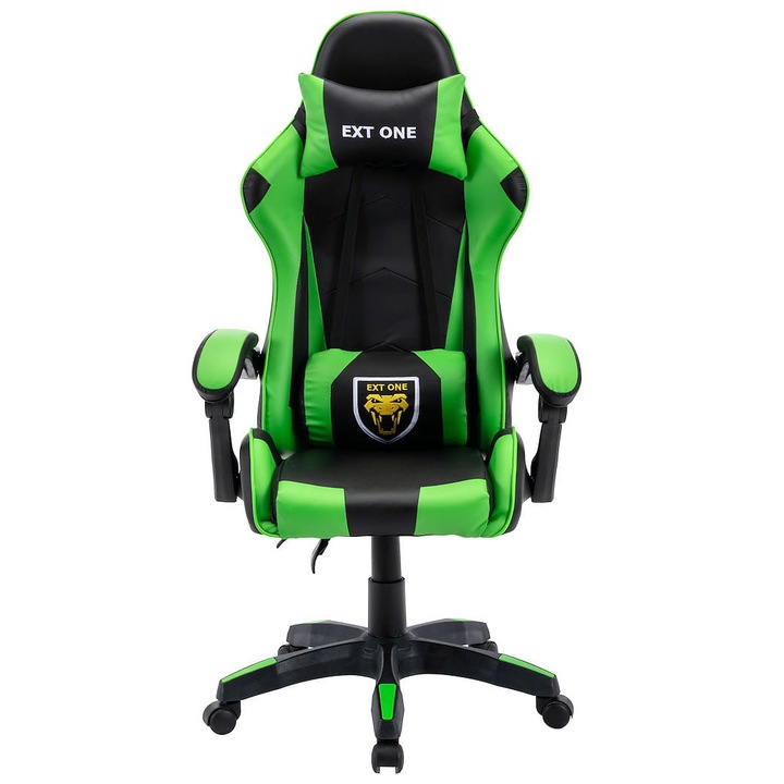 Геймърски стол, Zenga, Ext One, зелен