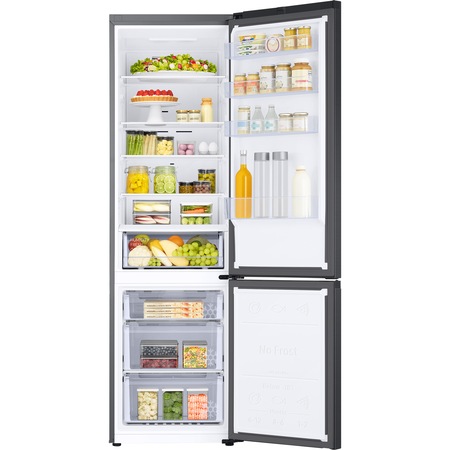 Combina frigorifica Samsung RB38T600DB1/EF, 385 l, Clasa D, NoFrost, Compresor Digital Inverter, All around coooling, H 203 cm, Inox negru