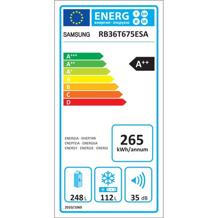Combina frigorifica Samsung RB36T675ESA/EF, 360 l, NoFrost, Compresor Digital Inverter, All around coooling, Optimal Fresh Zone, Clasa A++, H 194 cm, Metal Graphite