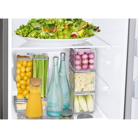 Combina frigorifica Samsung RB34T671ESA/EF, 340 l, NoFrost, Compresor Digital Inverter, All around coooling, Clasa A++, H 185 cm, Metal Graphite