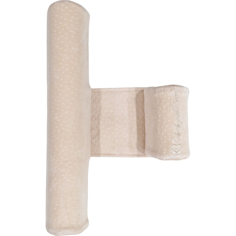Pozitionator KikkaBoo cu spuma de memorie Beige Velvet