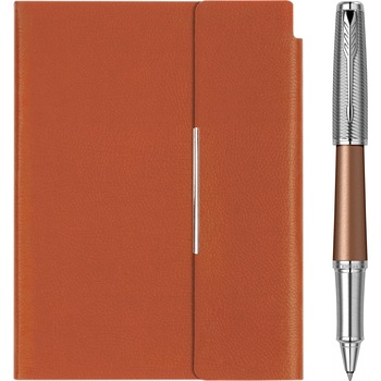 Set Parker Roller Urban Royal Premium orange + mini-notes B6 tip mapa Set Parker Roller Urban Royal Premium orange + mini-notes B6 tip mapa