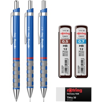 Set Rotring creion mec. 0.5/0.7/Pix Tikky Blue + mina 0.5/0.7 + radiera Tikky 30 Set Rotring creion mec. 0.5/0.7/Pix Tikky Blue + mina 0.5/0.7 + radiera Tikky 30