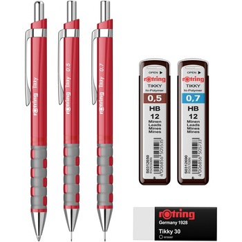 Set Rotring creion mec. 0.5/0.7/Pix Tikky Red + mina 0.5/0.7 + radiera Tikky 30 Set Rotring creion mec. 0.5/0.7/Pix Tikky Red + mina 0.5/0.7 + radiera Tikky 30