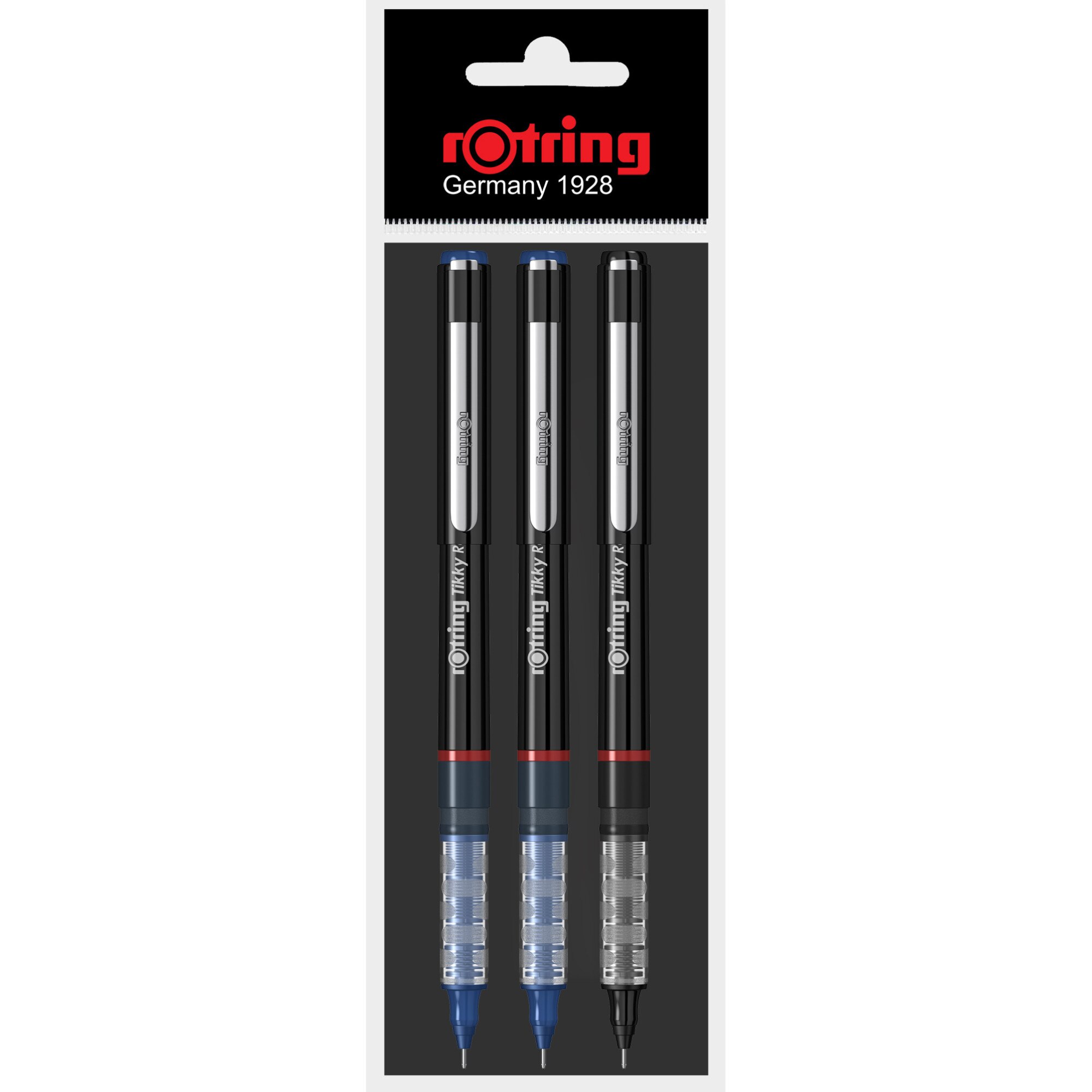 Set Rollerpoint Rotring Tikky 2 blue+1 black eMAG.ro