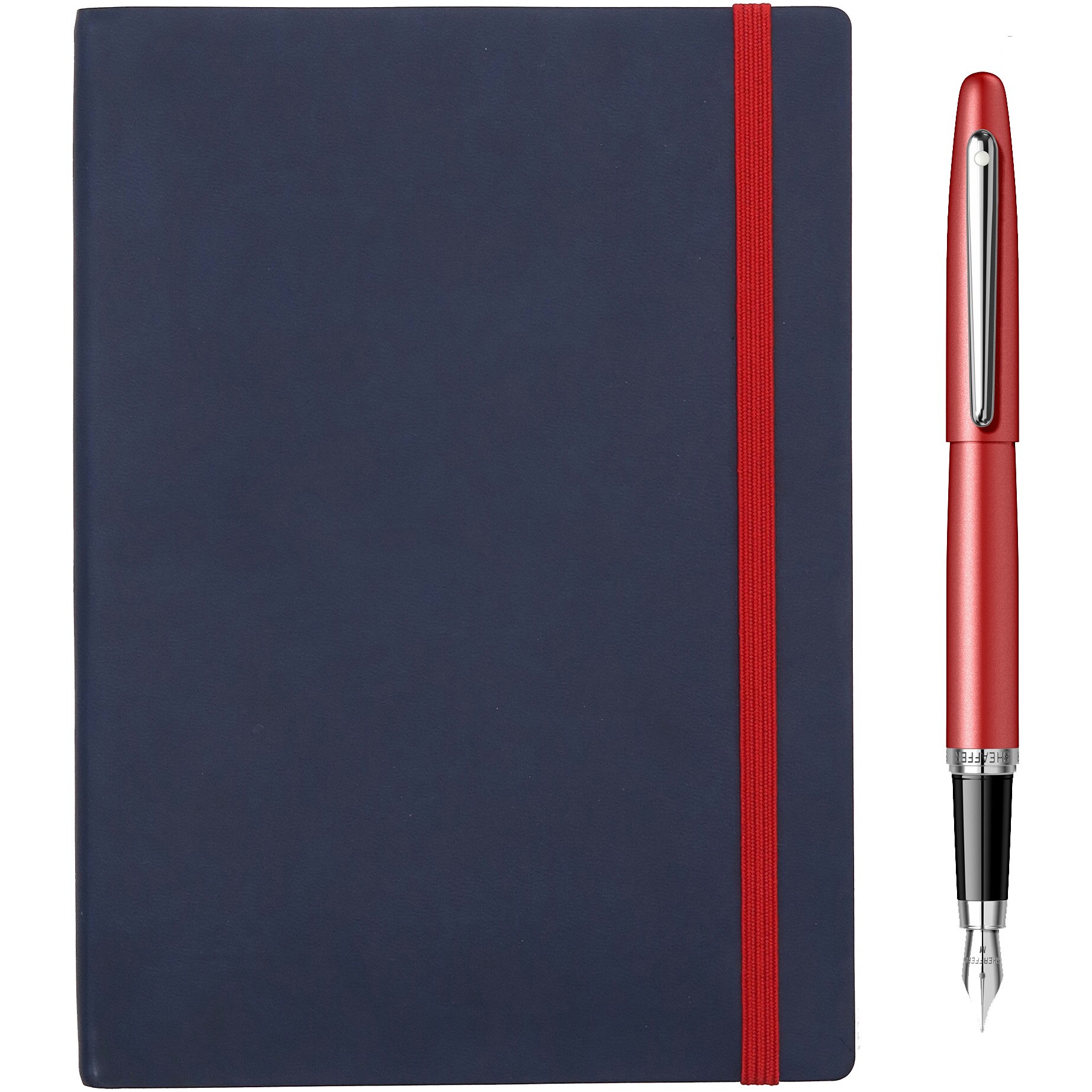 Stilou Sheaffer VFM Red CT + Agenda A5 cu elastic