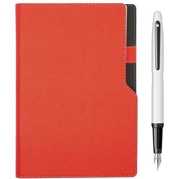 Stilou Sheaffer VFM White + Agenda A5 cu spira metalica Stilou Sheaffer VFM White + Agenda A5 cu spira metalica