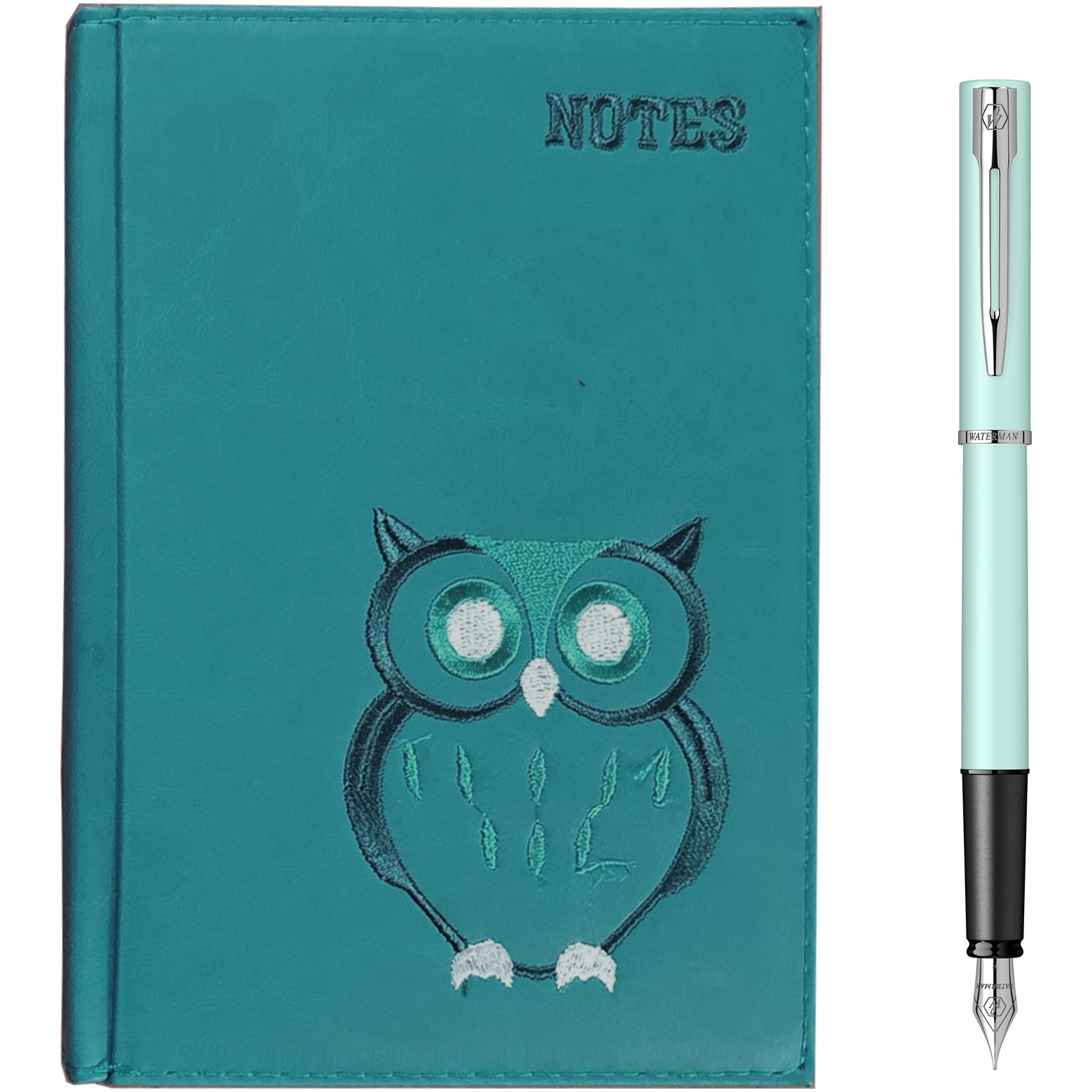 Stilou Waterman Allure pastel mint + agenda A5 brodata
