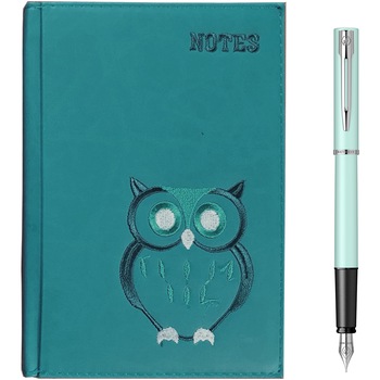 Stilou Waterman Allure pastel mint + agenda A5 brodata Stilou Waterman Allure pastel mint + agenda A5 brodata