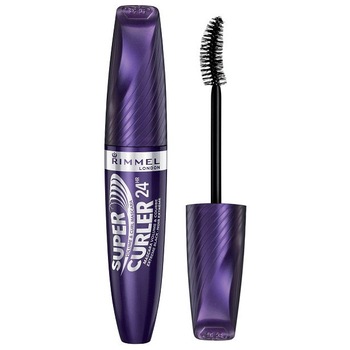 Mascara pentru volum si curbare Rimmel London Super Curler 24H, 003 Extreme Black, Negru intens, 12 ml Mascara pentru volum si curbare Rimmel London Super Curler 24H, 003 Extreme Black, Negru intens, 12 ml
