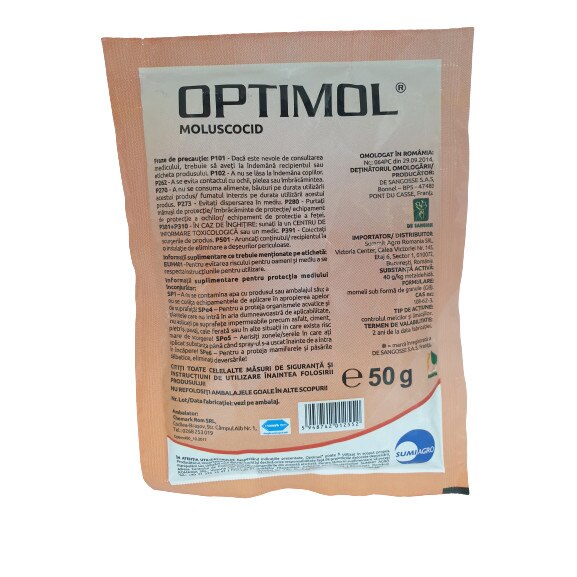 Moluscocid Optimol, Sumi Agro, 4 G, 50 gr