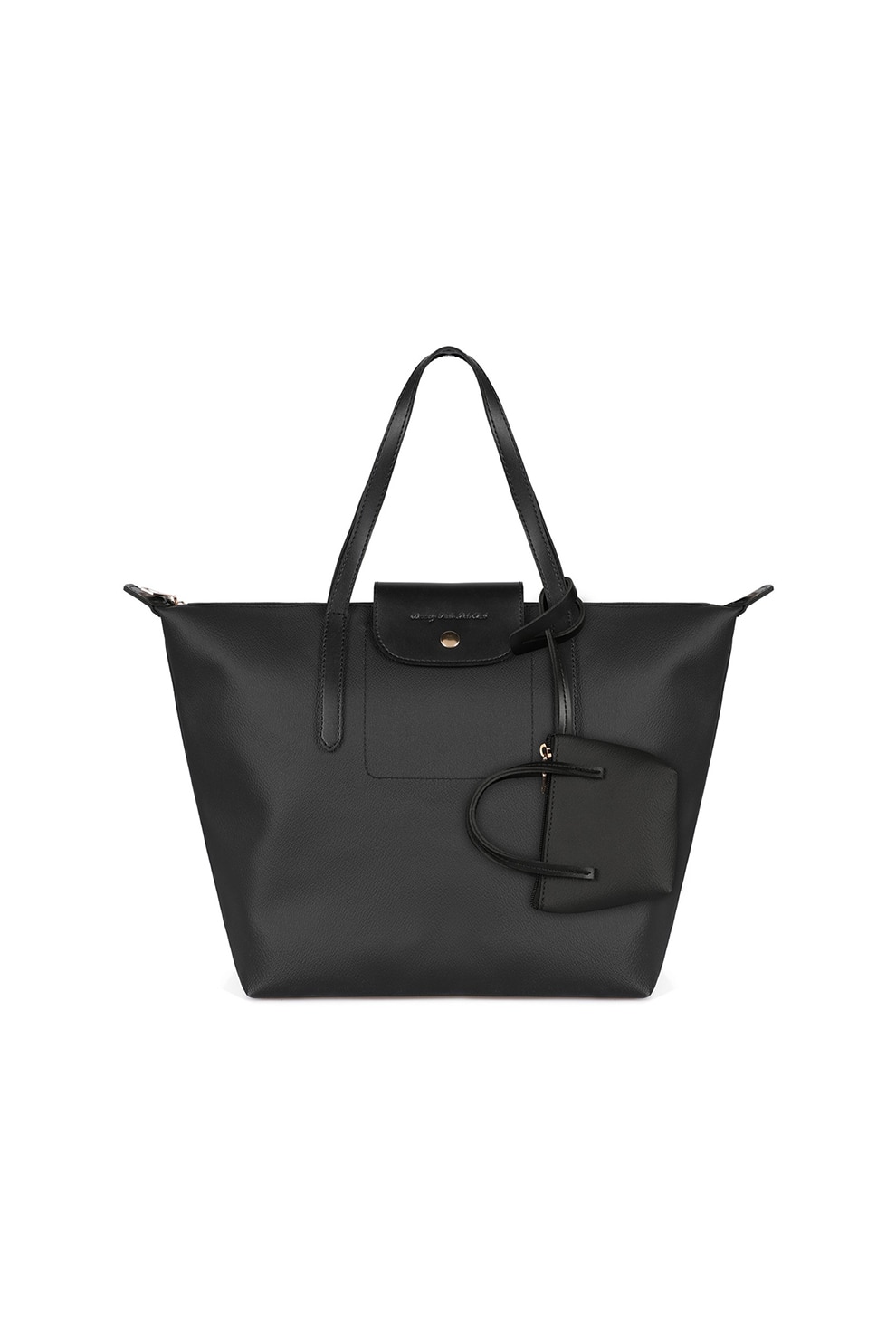 Beverly Hills Polo Club, Geanta shopper din piele ecologica cu buzunar detasabil pentru monede, Negru