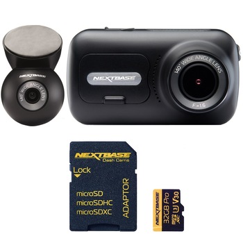 Pachet camera auto DVR Nextbase NBDVR322GW Full HD cu card 64GB, Display tactil IPS 2.5”. Wi-Fi. Bluetooth Aplicatie iOS, Android , GPS, 140° unghi de vizualizare. Mod Parcare Inteligent, Suport magnetic cu incarcare Pachet camera auto DVR Nextbase NBDVR322GW Full HD cu card 64GB, Display tactil IPS 2.5”. Wi-Fi. Bluetooth Aplicatie iOS, Android , GPS, 140° unghi de vizualizare. Mod Parcare Inteligent, Suport magnetic cu incarcare