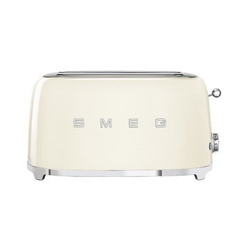 Prajitor de paine Smeg TSF02CREU, 1500W, 2 felii, 6 niveluri pentru rumenire, Crem Prajitor de paine Smeg TSF02CREU, 1500W, 2 felii, 6 niveluri pentru rumenire, Crem