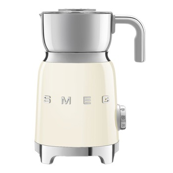 Aparat spumare lapte Smeg MFF01CREU, 500 W, 6 functii, Crem Aparat spumare lapte Smeg MFF01CREU, 500 W, 6 functii, Crem