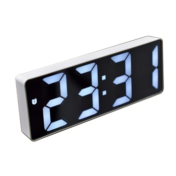 Ceas de masa elSales ELS-0712 cu LED alb , afisaj temperatura , ora 12/24 h , carcasa alba Ceas de masa elSales ELS-0712 cu LED alb , afisaj temperatura , ora 12/24 h , carcasa alba