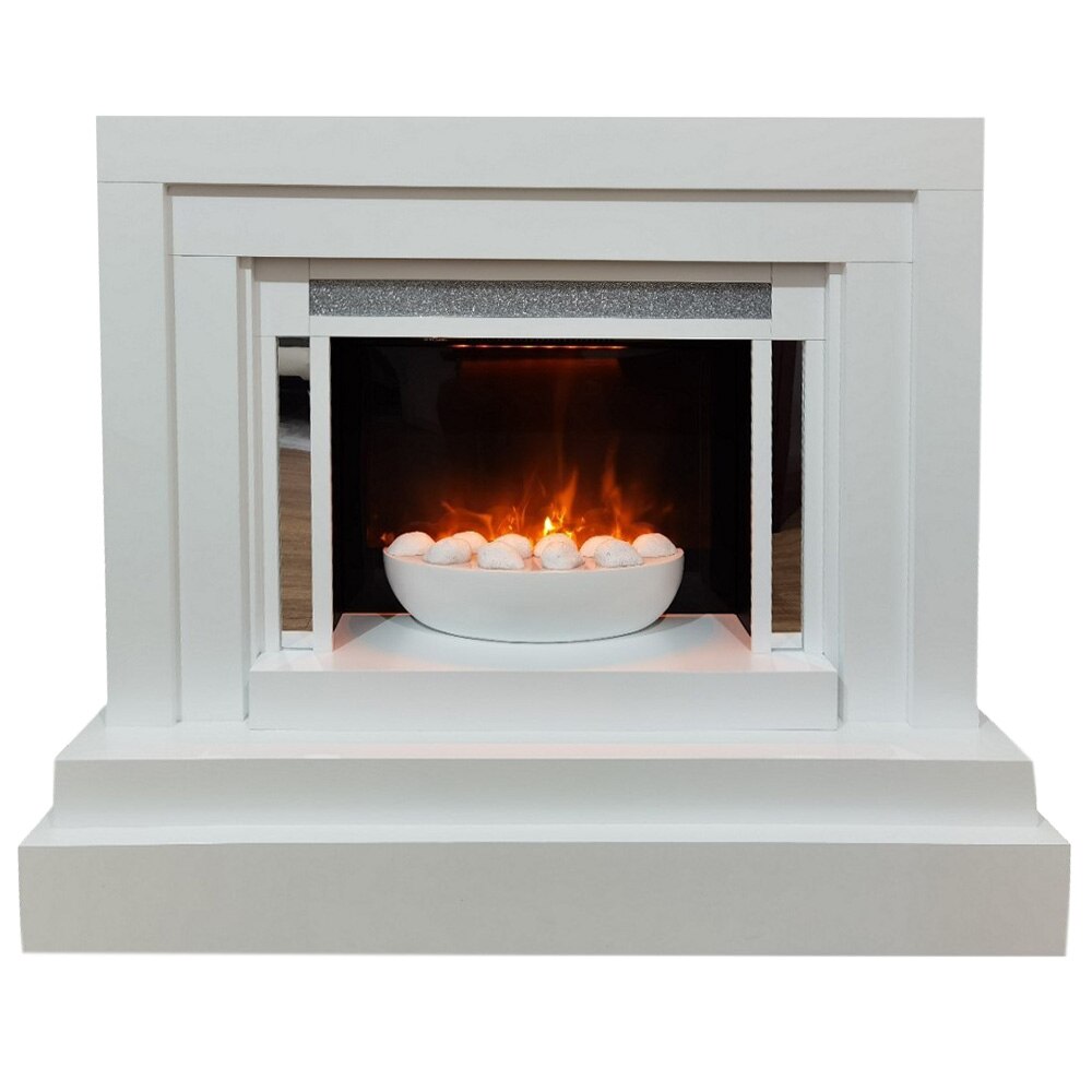 Semineu electric ElectricSun Nicole alb L122xH93cm