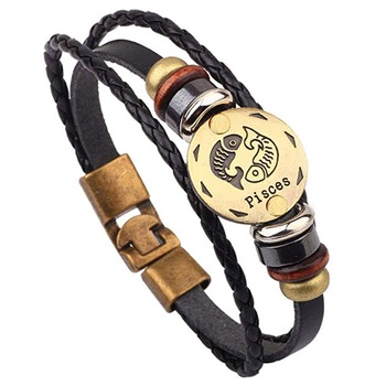 Bratara zodiac pentru barbati, Handmade, Model Peste Bratara zodiac pentru barbati, Handmade, Model Peste