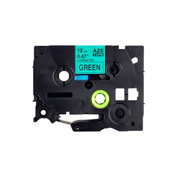 Etichete autocolante compatibile, Brother TZe-731, 12mm x 8m, negru/verde, TZe 731 Etichete autocolante compatibile, Brother TZe-731, 12mm x 8m, negru/verde, TZe 731