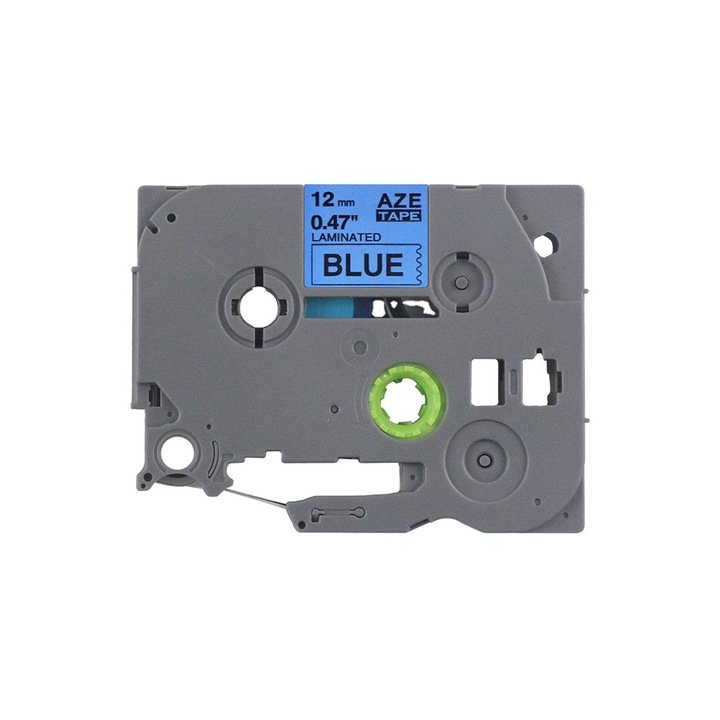 Etichete Aimo AZe-531 compatibile Brother 531, 12mm x 8m, negru/albastru