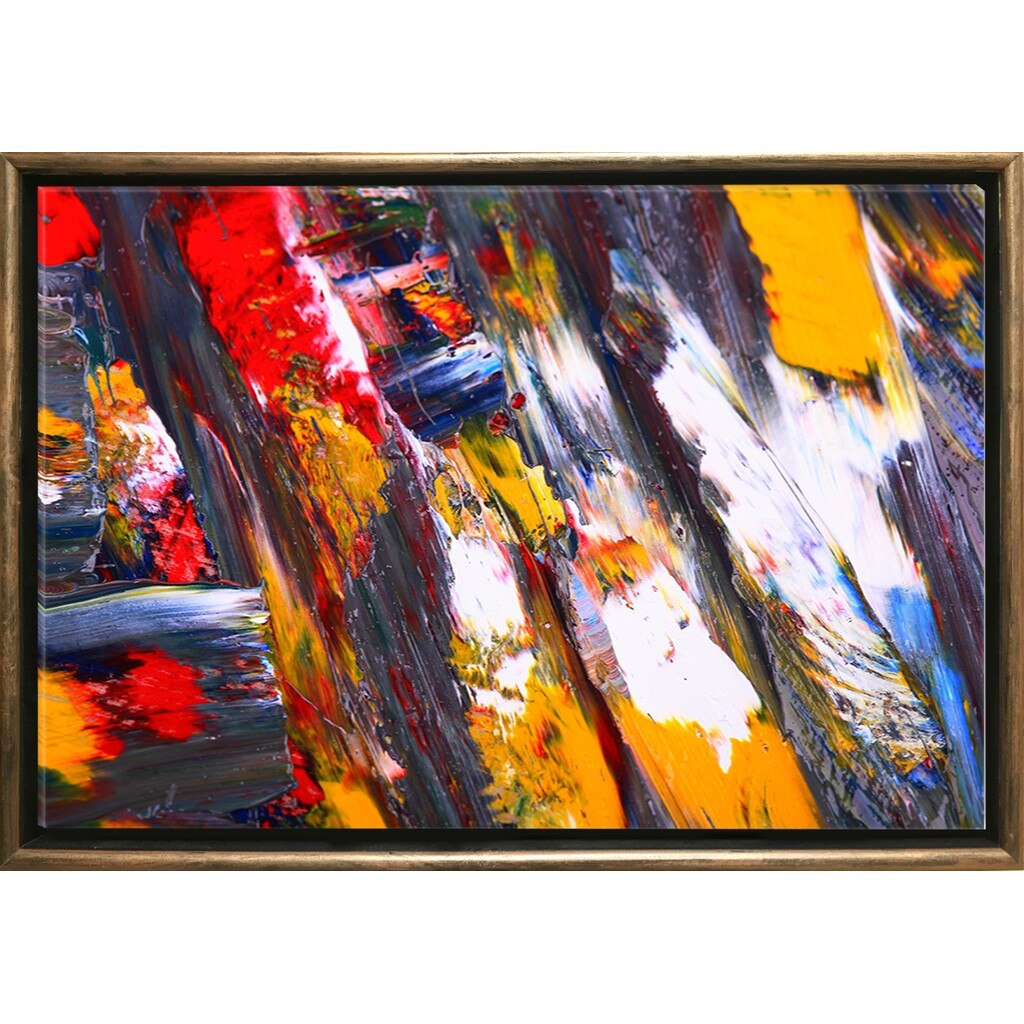 Tablou DualView Startonight Culoarea vietii VI, Rama exterioara Luxury Bronze, luminos in intuneric, 70 x 100 cm