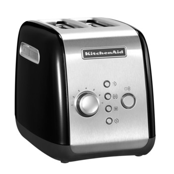 Prajitor de paine KitchenAid Onyx Black 5KMT221EOB, 1100W, 2 sloturi, Negru Prajitor de paine KitchenAid Onyx Black 5KMT221EOB, 1100W, 2 sloturi, Negru
