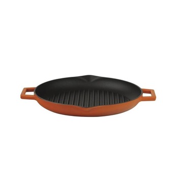Tigaie grill 26 cm fonta, portocaliu - LAVA Tigaie grill 26 cm fonta, portocaliu - LAVA