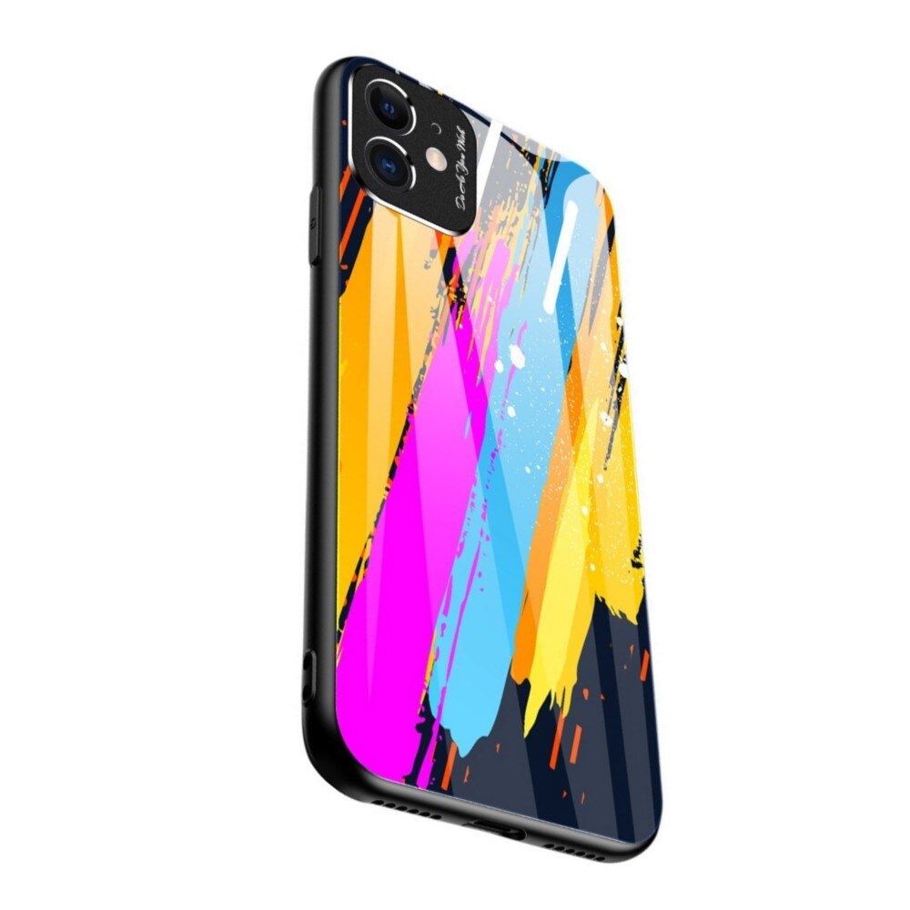 Husa Huawei P30 Lite, Color Glass Durable, Spate din Sticla Securizata si Protectie Pentru Camera, Model 3