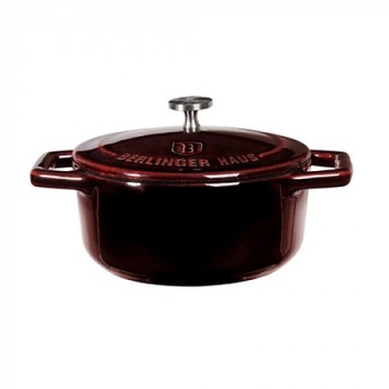 Cratita cu capac 10 cm din fonta emailata Burgundy Metallic Line Berlinger Haus BH 6495 Cratita cu capac 10 cm din fonta emailata Burgundy Metallic Line Berlinger Haus BH 6495