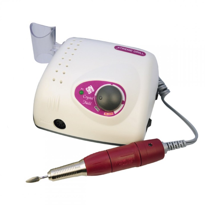 Freza Electrica Profesionala pentru Unghii , Xtreme Drill 3, 0-30000Rpm, alb