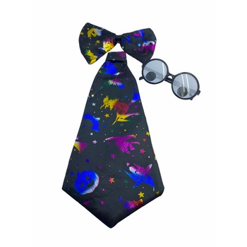 Set Atelier tocilar pentru Halloween, cravata, papion si ochelari Set Atelier tocilar pentru Halloween, cravata, papion si ochelari