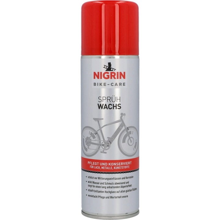 Spray ceara intretinere bicicleta, Nigrin Bike-Care, impotriva coroziunii, 300 ml