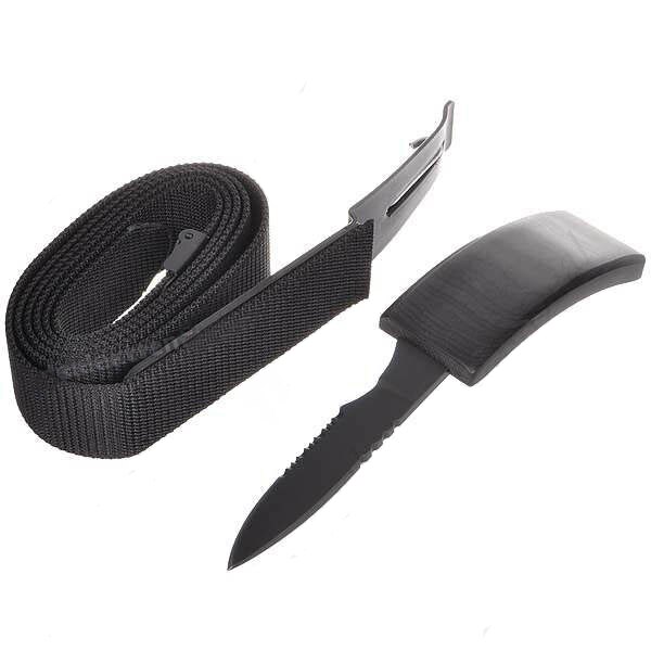 Curea multifunctionala 2 in 1 cu cutit, 136 cm, camping/drumetii